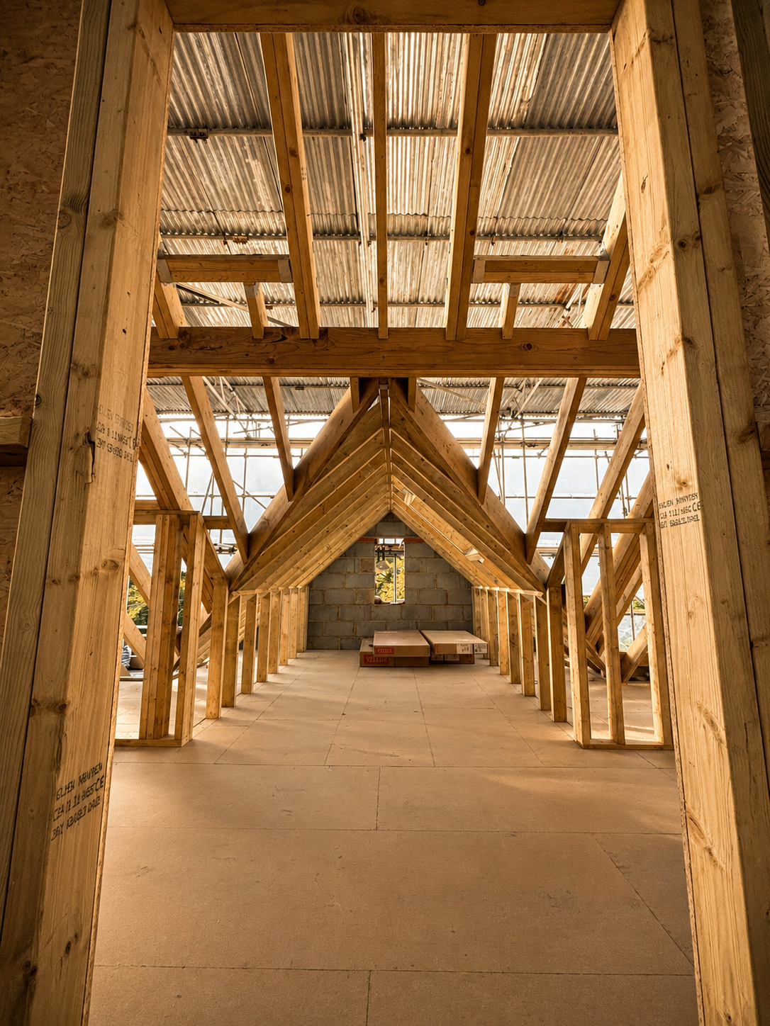 pitch roof domer timber framed
